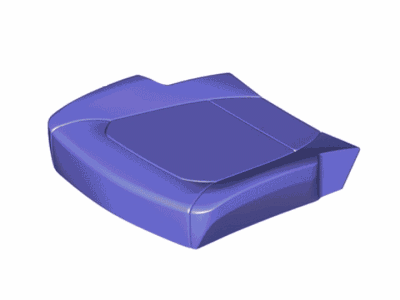 Ford FL3Z-1562900-BC Cover Assembly - Seat Cushion, Passenger Side