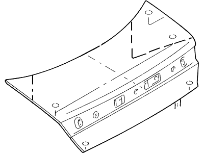 Mercury F7CZ-5440110-AA Trunk Lid