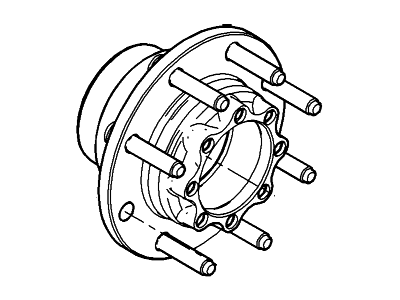 Ford 5C3Z-1109-AA Hub Assy - Wheel