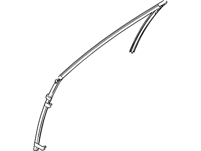 Ford 8A5Z-5421597-A Run - Door Glass, Driver Side