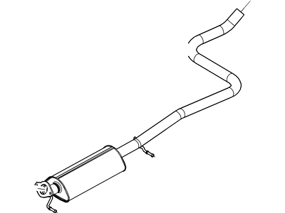 Ford AE8Z-5230-C Muffler Assembly - Front
