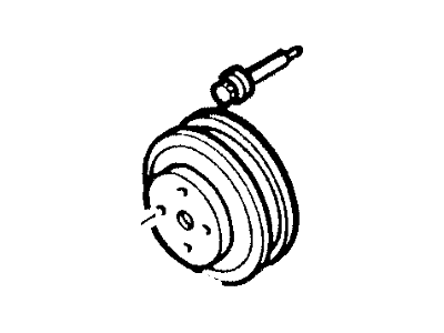 1994 Ford F-250 Water Pump Pulley - F4TZ8509A
