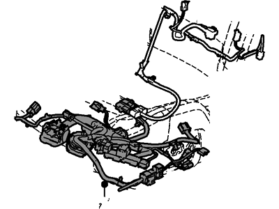 BU5Z-14A699-C Ford Wire Assembly, Driver Side Illustration 1 of 1