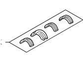 Ford Explorer Crankshaft Thrust Washer Set - XW7Z-6D309-DA Main Bearings, Red