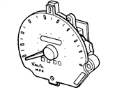Ford Escort Instrument Cluster - F8CZ-17255-CA Speedometer Head