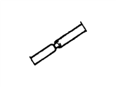 Ford Contour Parking Brake Cable - F5RZ-2A635-A Rear Cable