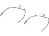 Lincoln LS Parking Brake Cable - XW4Z-2A635-BF Rear Cable, Driver Side