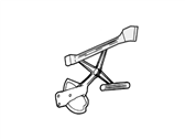Mercury Window Regulator - F8RZ-6323209-AA Window Regulator, Driver Side