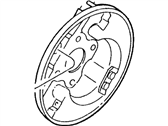 Ford Escort Brake Backing Plate - F8CZ-2211-AA Backing Plate, Passenger Side