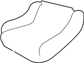 Mercury Cougar Seat Cushion - 1S8Z6363841AA Seat Cushion Pad, Rear Driver Side