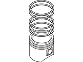 Ford Escort Piston Ring Set - 6S4Z-6148-A Piston Rings
