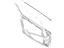 Ford AE8Z-5421453-A Weatherstrip Assembly - Door Window, Driver Side