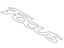 Ford BM5Z-5842528-A Name Plate - Self-Adhesive