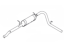 Ford 5U9Z-5230-A Muffler And Pipe Assembly - Rear, Front