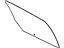 Ford AG1Z-5425712-A Door Glass, Rear Passenger Side
