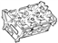 Ford 2S7Z-6049-AA Cylinder Head, Passenger Side