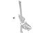 Ford CJ5Z-7827000-C Window Regulator, Rear Passenger Side