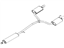 Ford DA8Z-5230-B Muffler Assembly - Centre And Rear