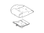 Ford AR3Z-63632A22-B Cover And Pad - Front Seat Back, Passenger Side