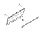 Ford 2W1Z5425556BAC Moulding - Door Outside, Rear Driver Side