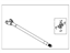 Ford BC3Z-3219-A Shaft - Front Axle, Passenger Side
