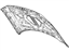 Ford 4L3Z-16612-AA Hood, Front