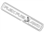 Ford DB5Z-9942528-C Nameplate, Rear
