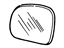 Ford F58Z-17K707-A Mirror Glass, Rear Outer Passenger Side