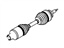 Ford AL3Z-3A427-A Shaft - Front Axle, Driver Side