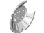Ford C1BZ-2C028-A Backing Plate, Rear Passenger Side