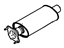 Ford 8A8Z-5A212-A Intermediate Pipe, Rear