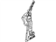 Ford 8A8Z-74025A00-A Hinge Pillar Reinforcement, Passenger Side