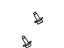 Ford -W702368-S439 Lower Hinge Bolt, Rear