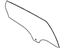Ford CP9Z-5825712-A Door Glass, Rear Passenger Side