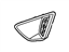 Ford AE8Z-17E810-AA End Cover, Black, Front Passenger Side