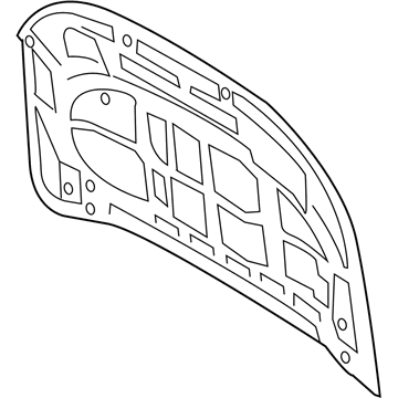 Ford KB3Z-16612-A Hood Assy - Less Hinges
