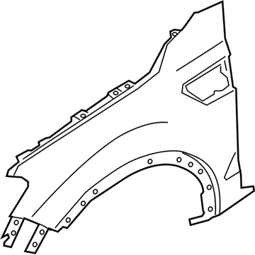 Ford KB3Z-16006-A Fender Assy - Front