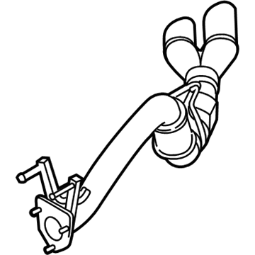 Ford HC3Z-5230-C Muffler And Pipe Assy - Rear