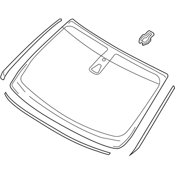 Lincoln KA1Z-5803100-A Glass - Windscreen