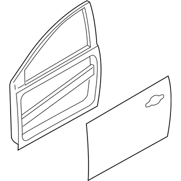 Ford DM5Z-5820125-A Door Assy - Front - Less Hinges