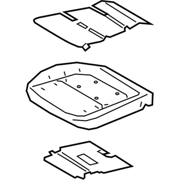 Ford KB3Z-21632A22-C Pad - Seat Cushion