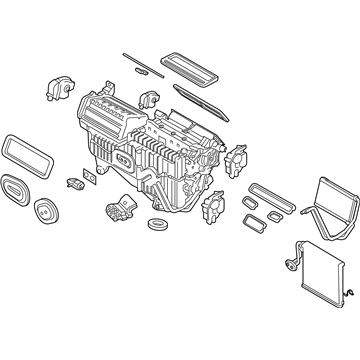Ford K2GZ-19B555-BB Evaporator And Housing Assy