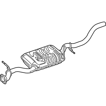 Mercury 6L2Z-5230-AK Muffler And Pipe Assy - Rear