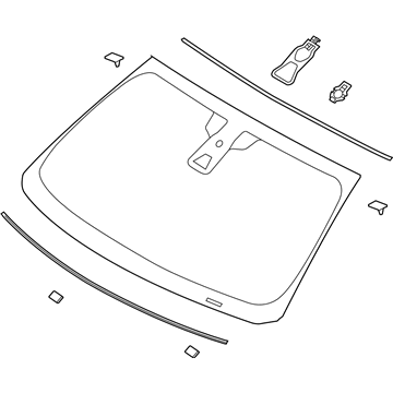 Lincoln DA5Z-5403100-A Glass - Windscreen
