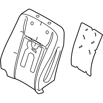 Ford FL3Z-1664811-H Pad - Seat Back