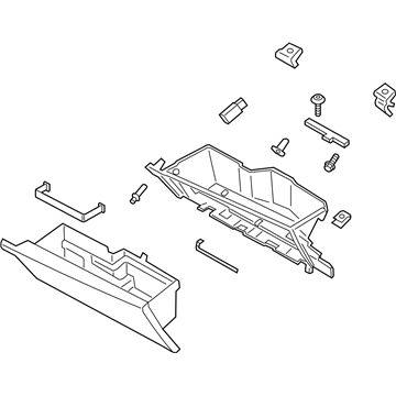 Lincoln JL7Z-78060T10-AC Box Assy - Glove Compartment