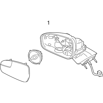 Ford DS7Z-17683-A Mirror Assy - Rear View Outer