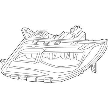 Lincoln JP5Z-13008-L Headlamp Assy