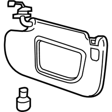 Ford FT4Z-5804105-EB Visor Assy - Sun