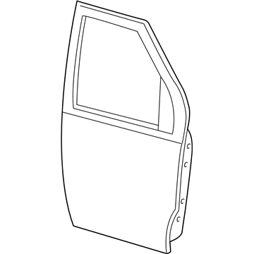 Ford YC2Z-1520124-AA Door Assy - Front                  